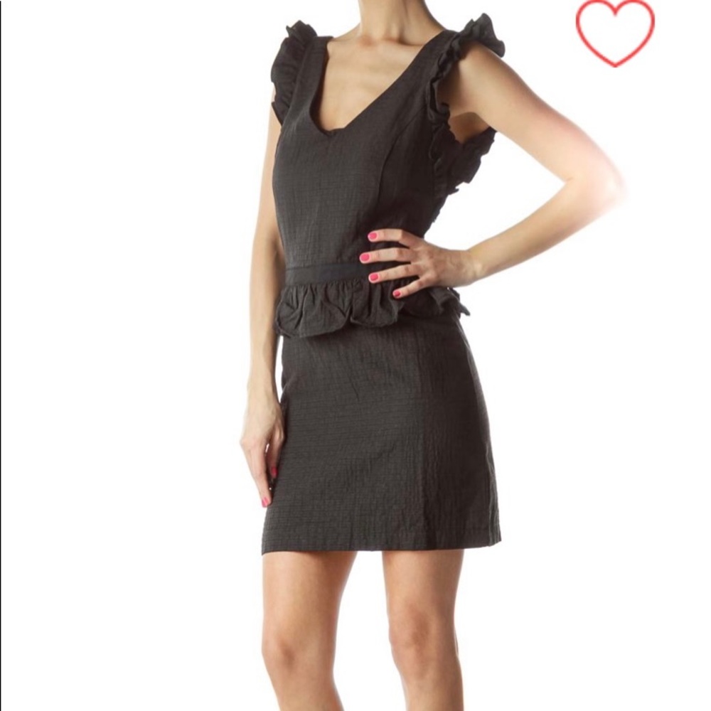 Vintage Lucca Couture Ruffle Party Dress L